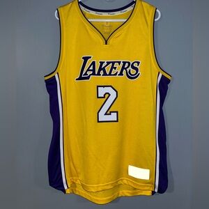 Lonzo Ball Los Angeles Lakers Home Icon Edition Throwback NBA Basketball Jersey